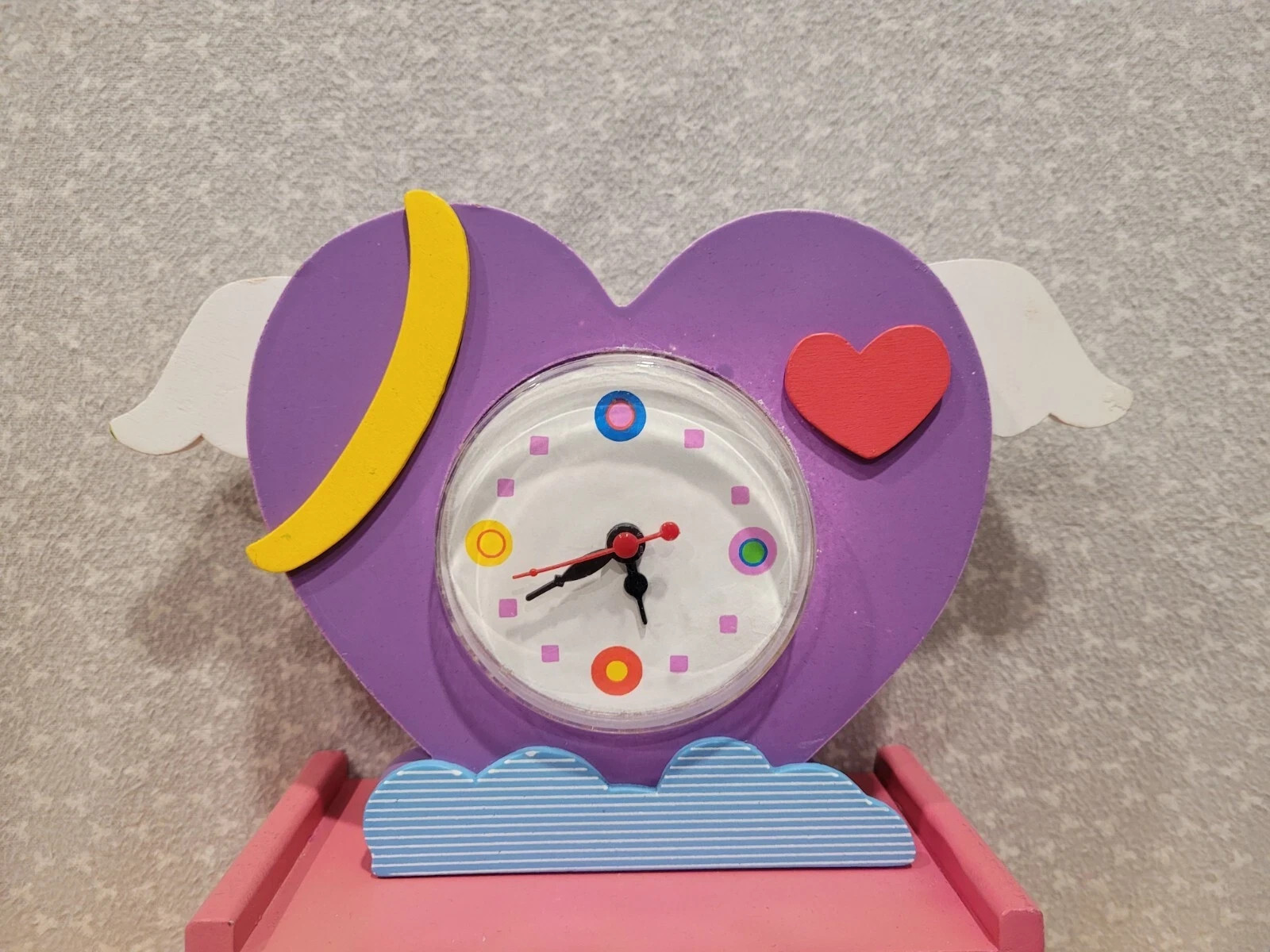 2000s Y2K Bombay Kids Cat Ring Holder Wall Hanger Angel Heart Clock Frame Lot