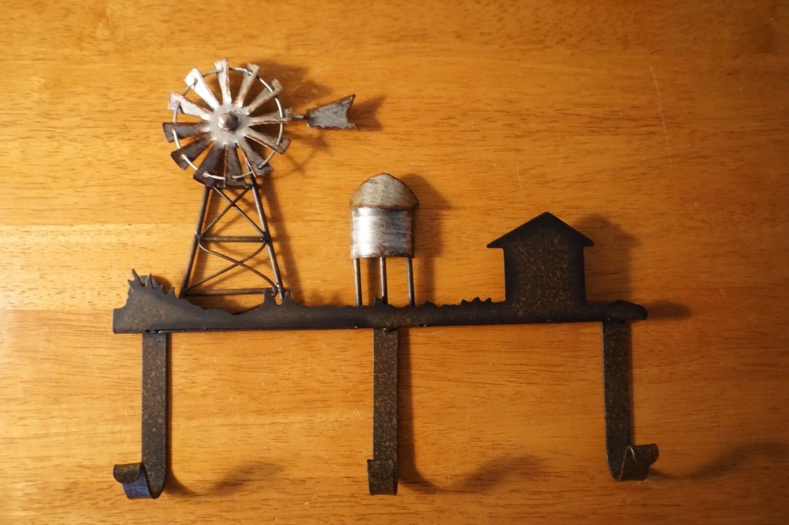 Rustic Country Primitive Windmill Garden Barn Water Tower Hook Farm House Decor