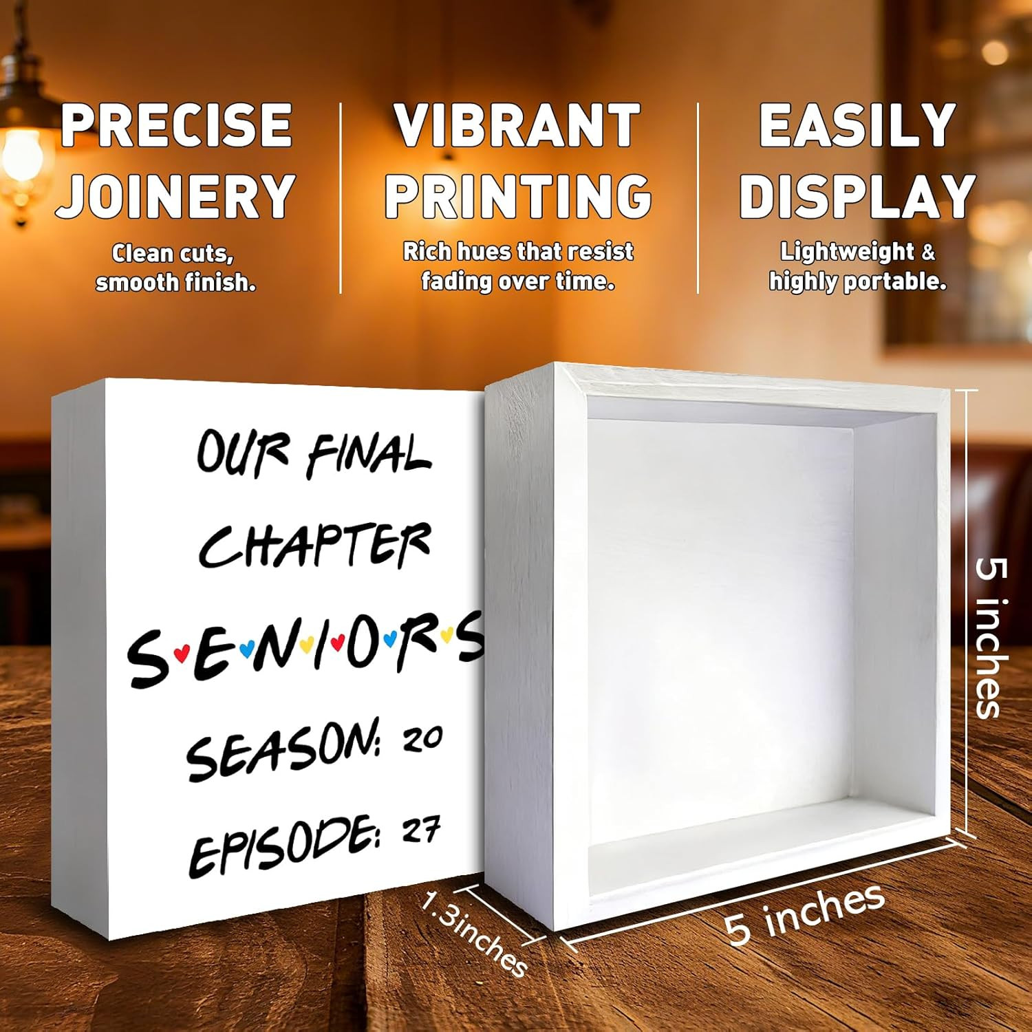 Class of 2027 Graduation Decor, Our Final Chapter Senior 2027 Wooden Box Sign, S