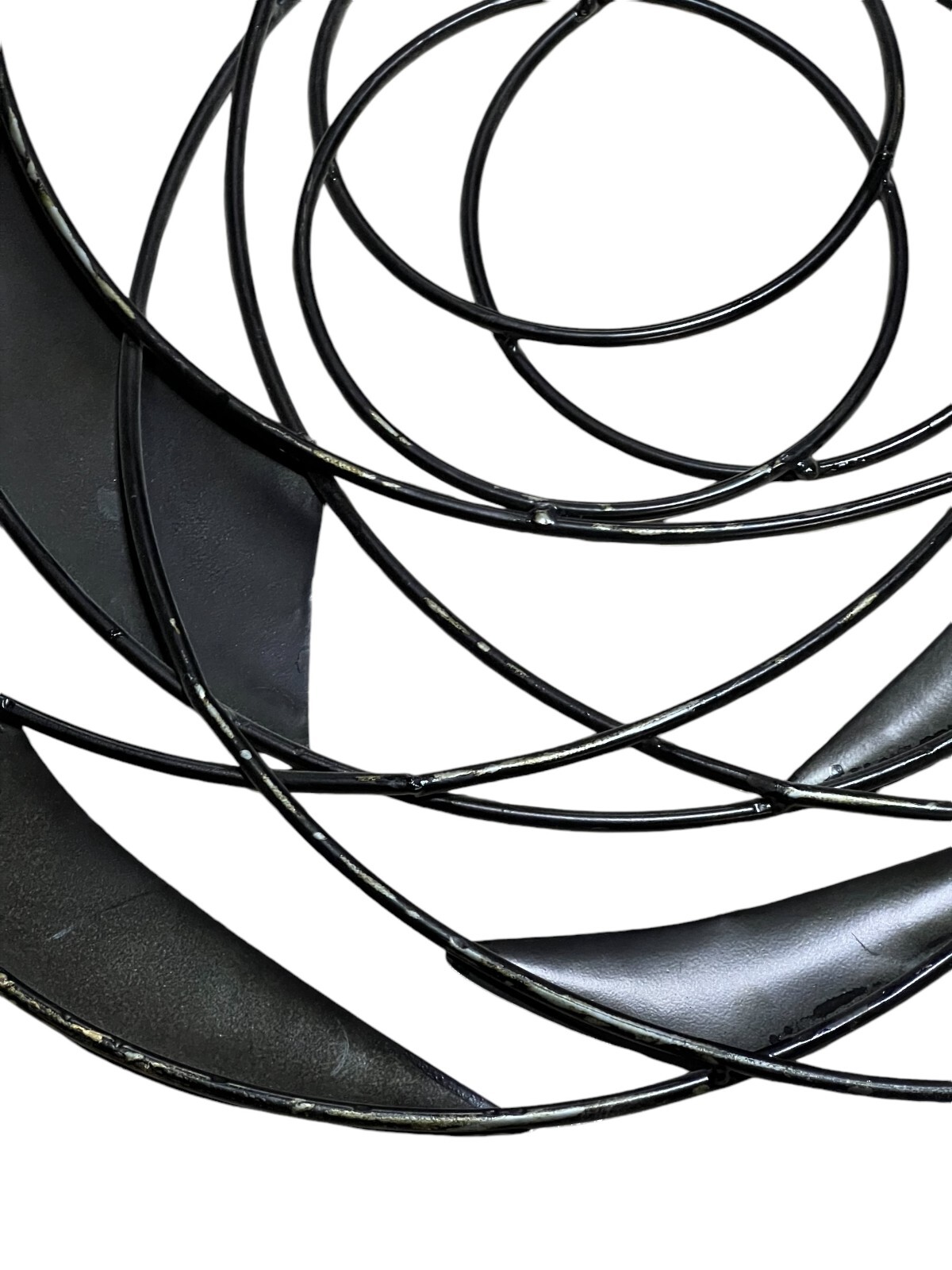 Metal Wall Art Decor Hanging Sign 23″ x 1″ Round Decorative Indoor Geometric