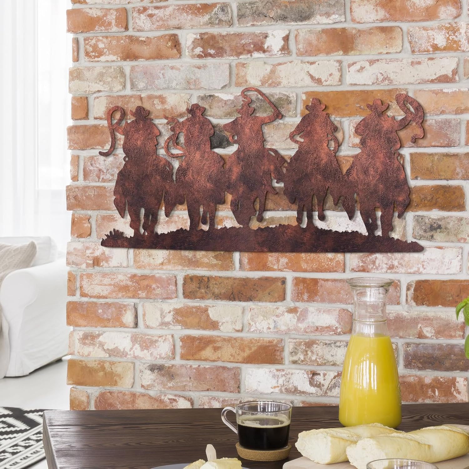 Western Wall Decor Cowboy Silhouette Vintage Metal Wall Decor Silhouette Room Ha