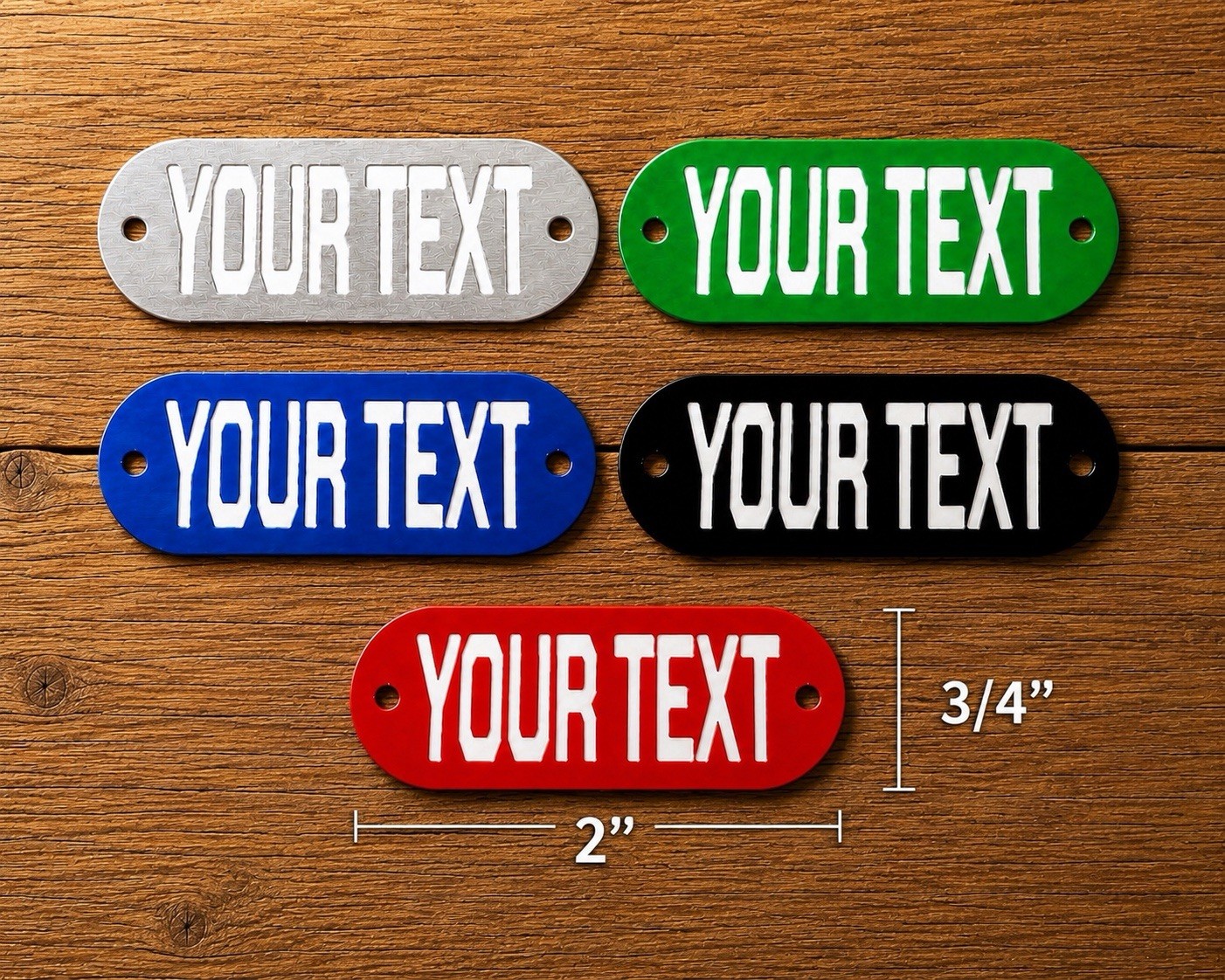 Custom engraved metal tags – electric panel, utility,HVAC, Plumbing or anything