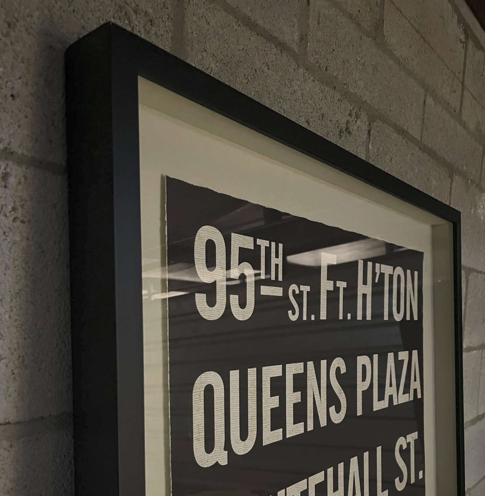 RH Restoration Hardware Subway Sign Art 95th Brooklyn NYC – Picture Poster – BIG