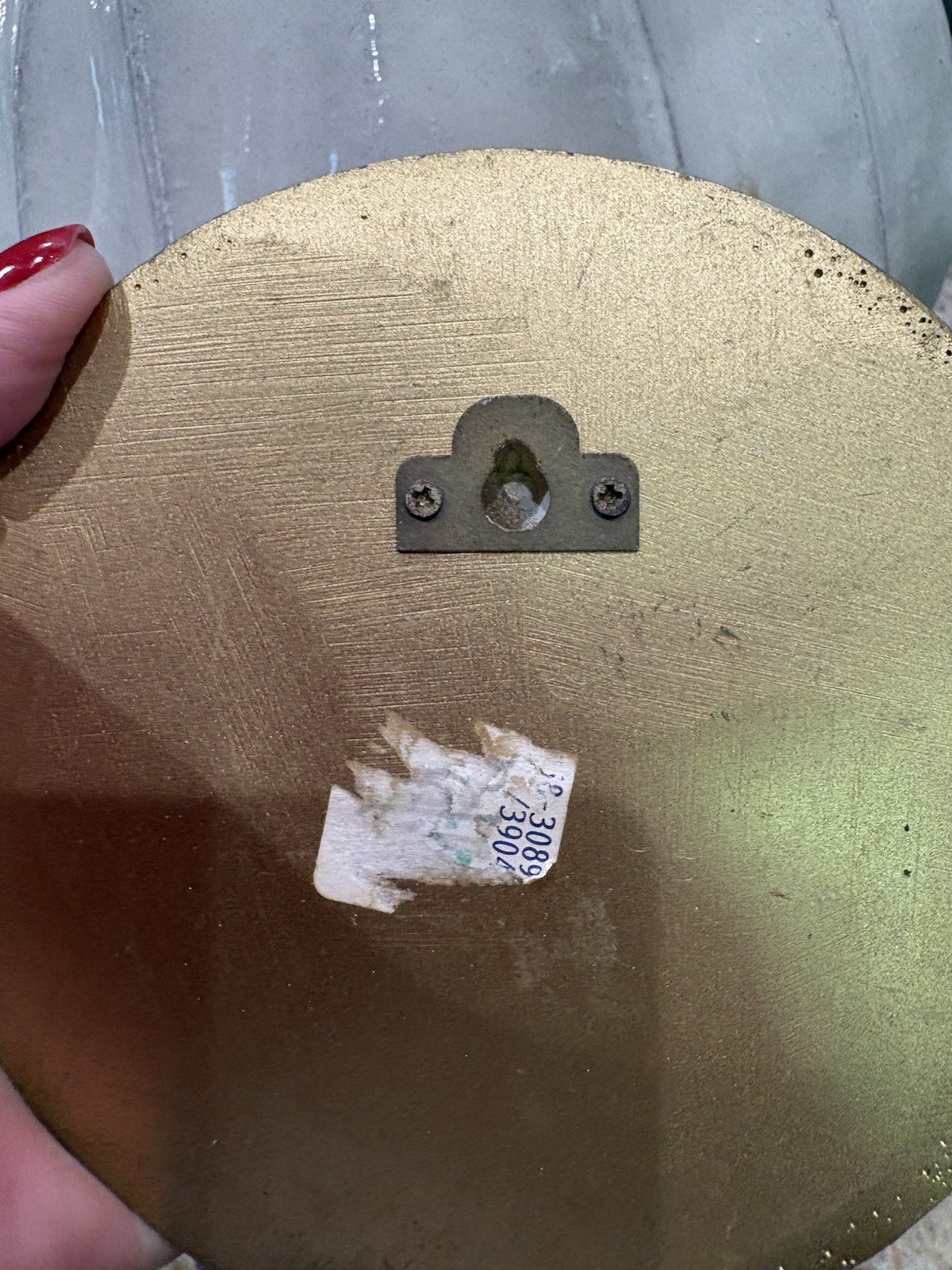 Vintage Pier 1 Sun Face Gold Wall Decor 4” Boho Celestial Accent