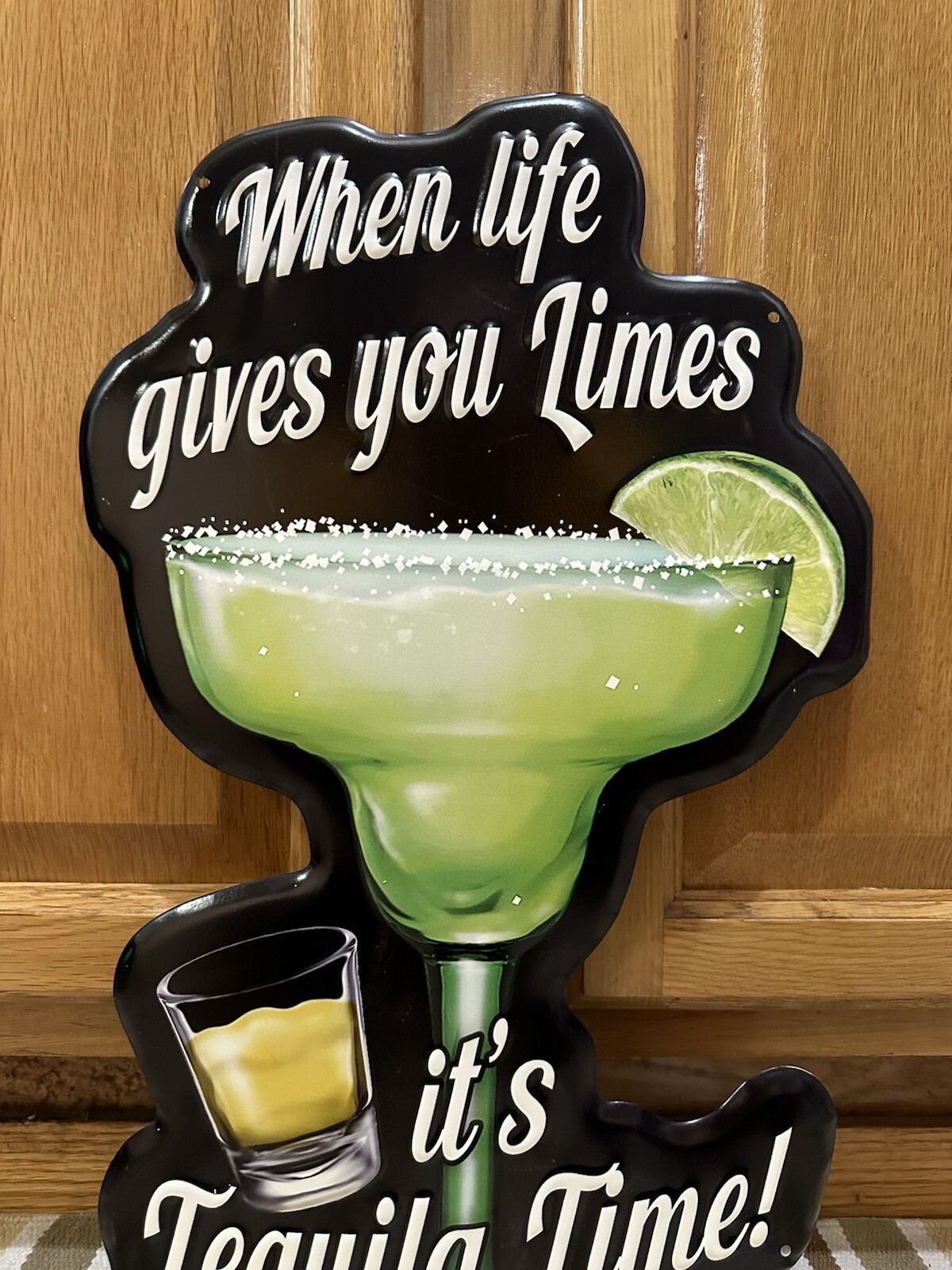 Tequila Sign When Life Gives You Limes Margarita Bar Pub Cocktail Wall Decor