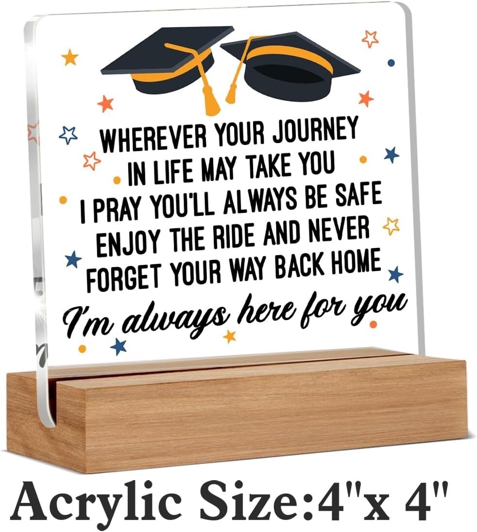 Graduation Gifts Daughter Son Friend High School College Inspirational Grad Sign