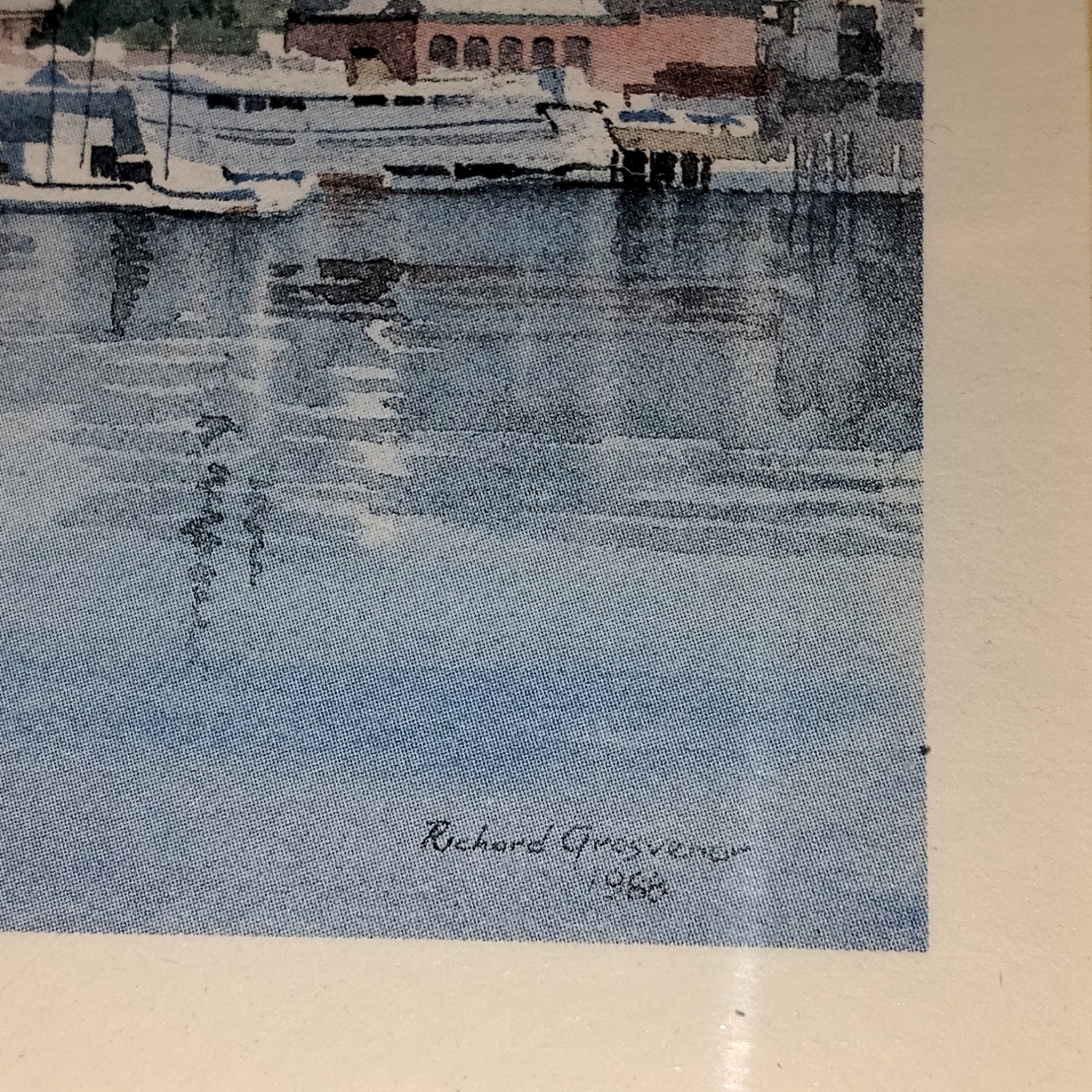 Framed Signed Sailboats Come with Me Quiet Place Mark 6:31 Religious Grosvenor