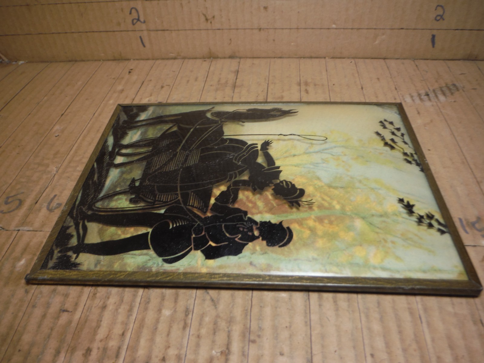 vintage lot of 2 silhouettes