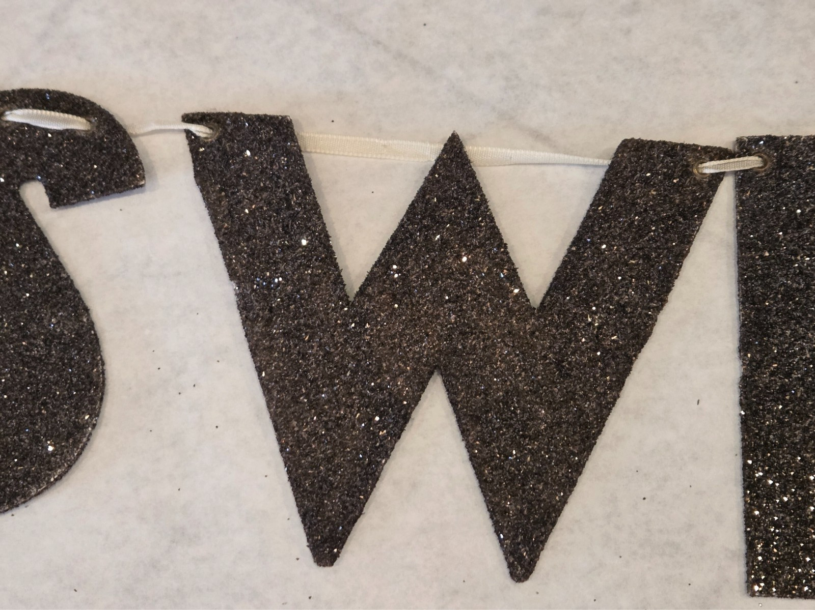 German Glass Glitter Letters Vintage Silver – SWEET DREAMS