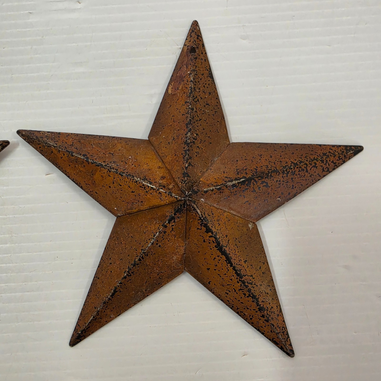 STARS DECORATIVE METAL 5″ 2 OF THEM Brown rustic color wall hanging decor!