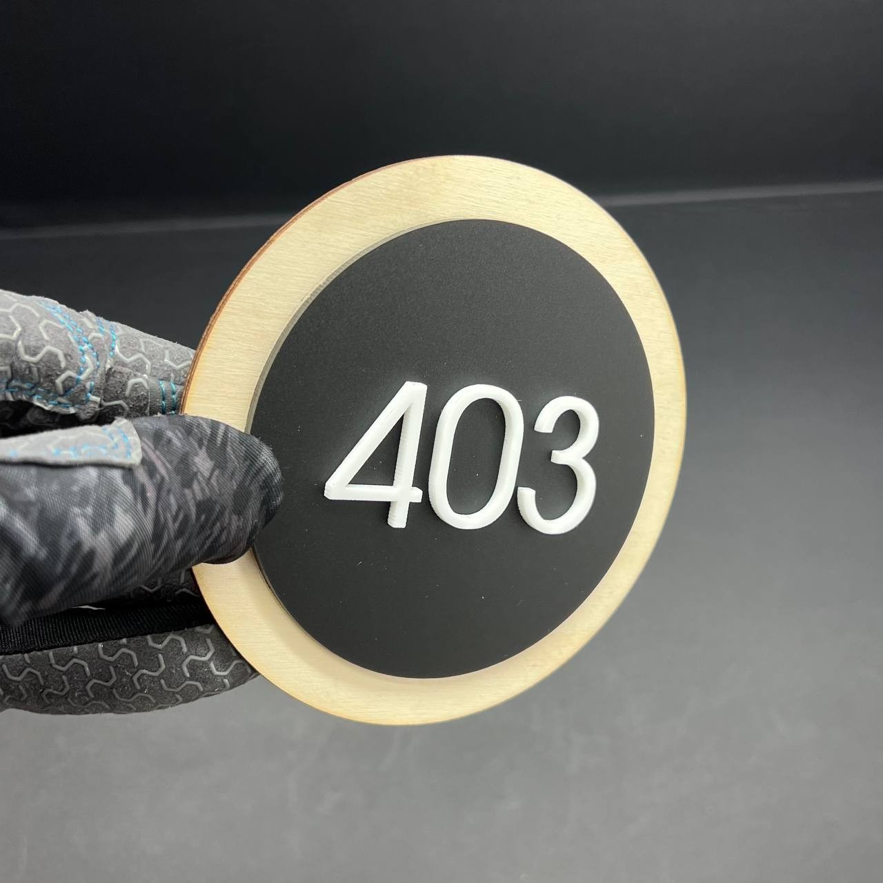 Personalised House Number Sign – Custom Matte Door Address Plaque