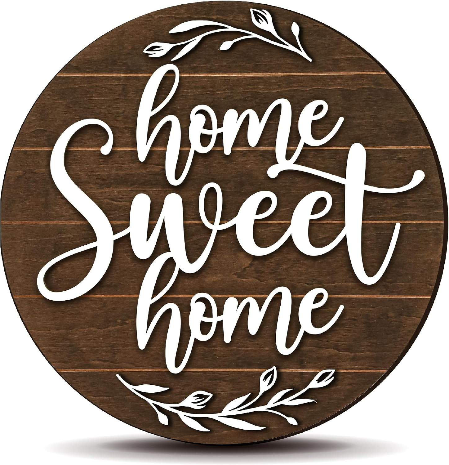 Home Sweet Home Wall Plaque – Rustic Farmhouse Decorative Sign for Living Room