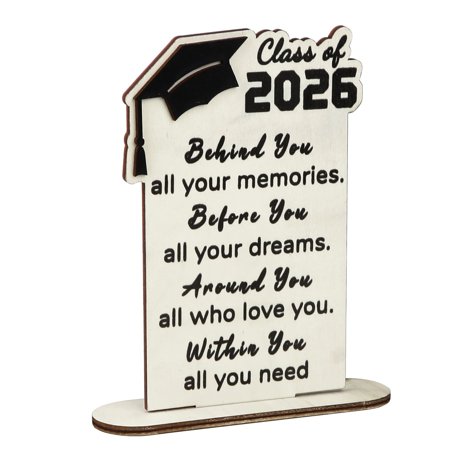 Graduation Decorations 2026 – Wood Quote Plaque Graduation Gifts for Her Him