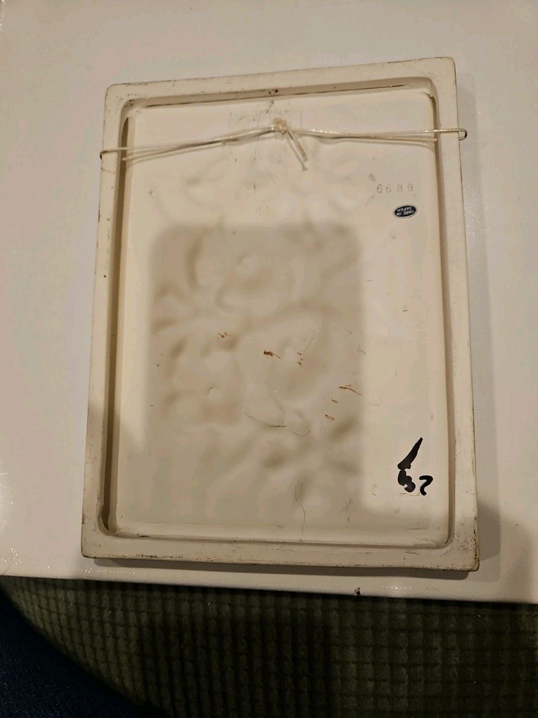 Vintage Wall Plaques W/ Plaster Flowers MCM Retro 8×6 Inches
