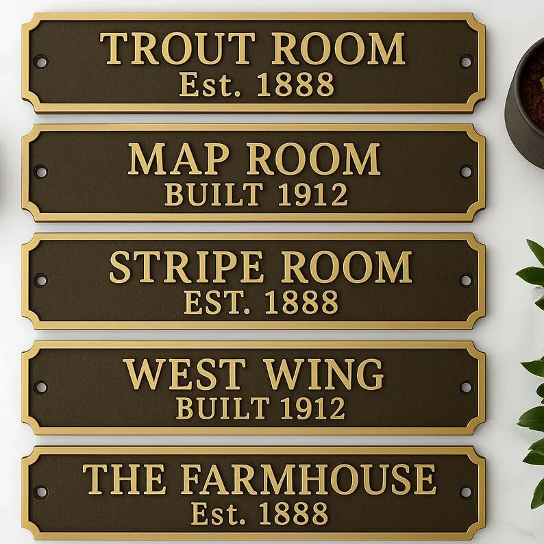 Family Name Sign House Nameplate – Family Name Sign – Rustic Home Decor