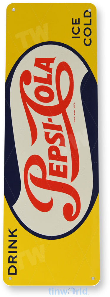 TIN SIGN Pepsi Cola Vintage Soda Sign Kitchen Cottage Farm A135
