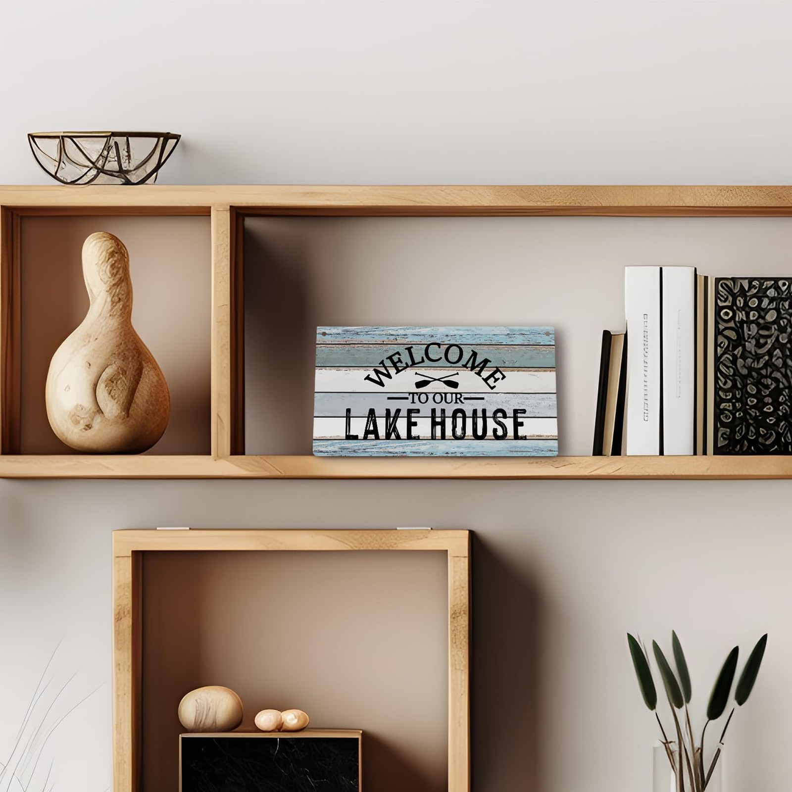 Welcome to Our Lake House Farmhouse Paddle 12 inches x 6 inches, Color2