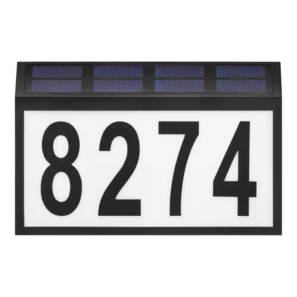11 In. X 7 In. Solar Address Plaque