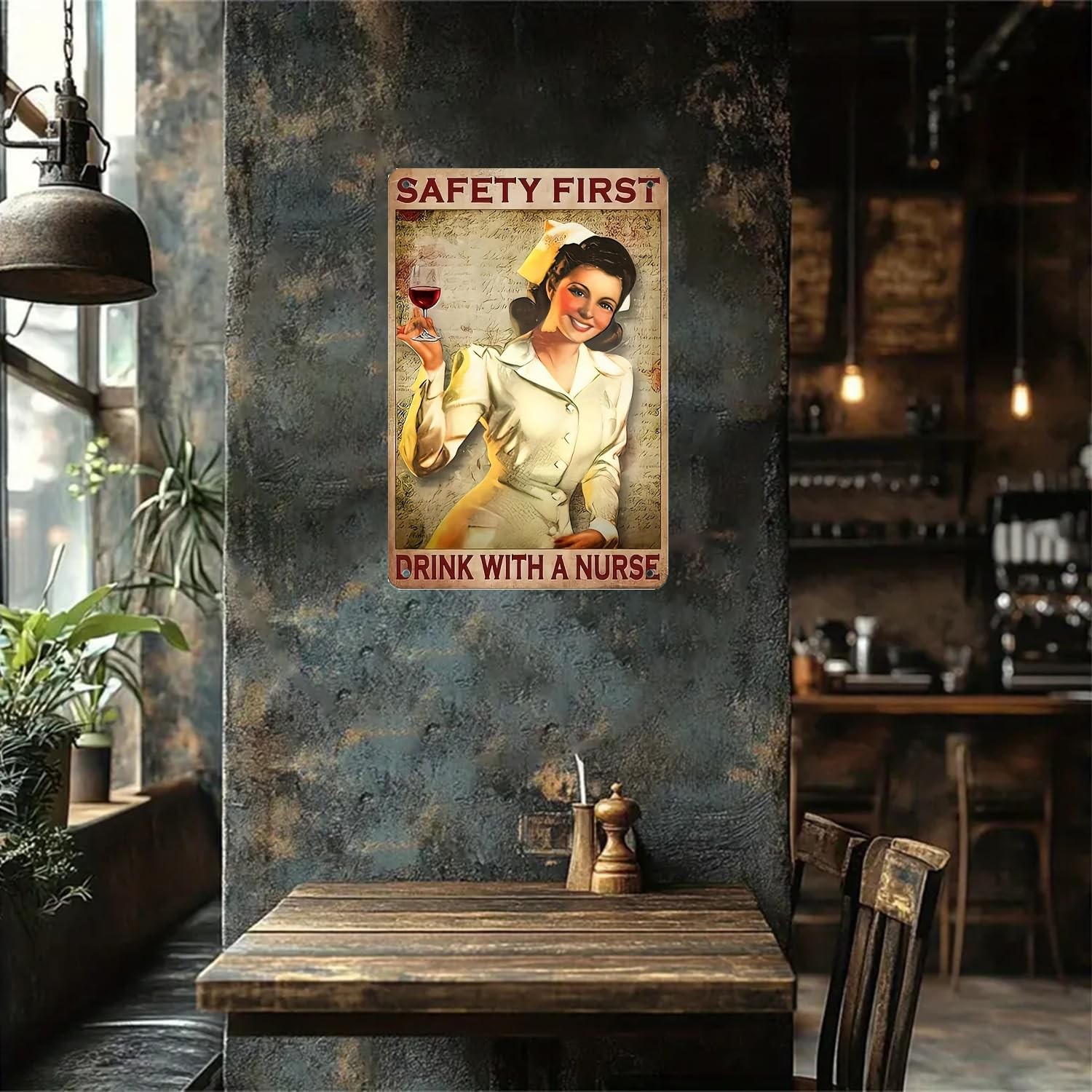 Vintage Bar Tin Sign,Retro Beer Metal Poster,Man Cave Wall Art Decor,Wine Pla…