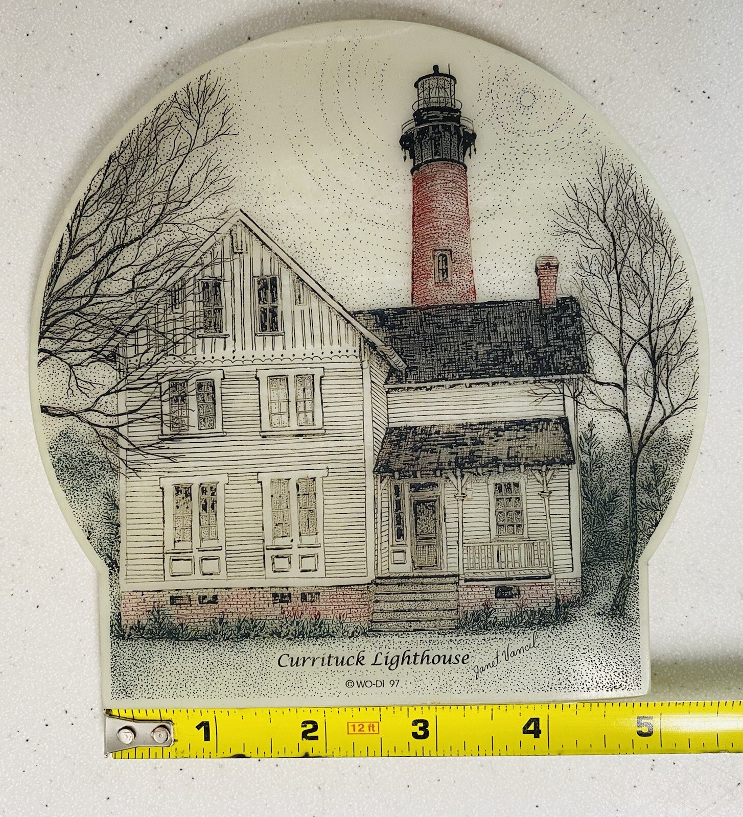 ‘97 Janet Vancil “ Currituck” Plaque 6.5” Diameter Plaque FR12B