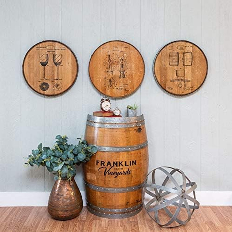 Whiskey Barrel Head Bourbon Cigars Whiskey Wealthy Casino Tobacco Wall Decor Bar