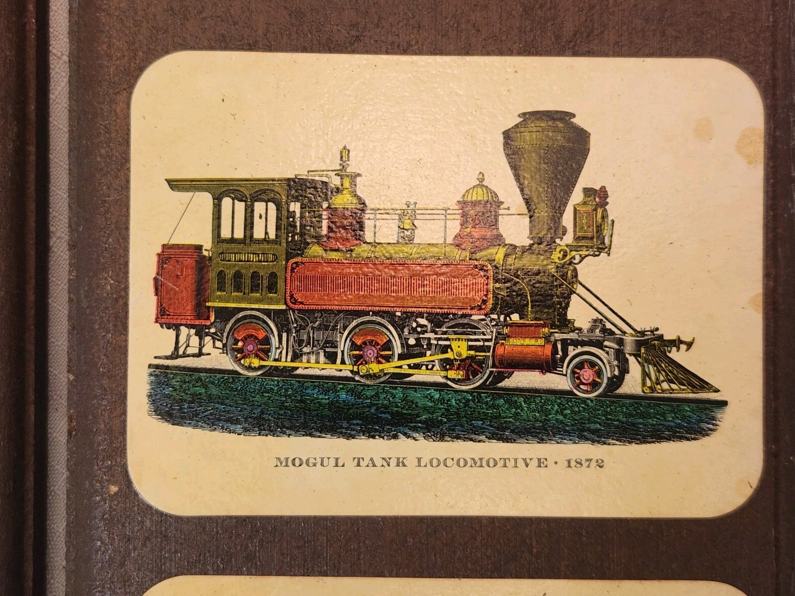 Set Of 2 Vintage 1960s Cars Trains Transportation Wood Wall Plaques Lacquered