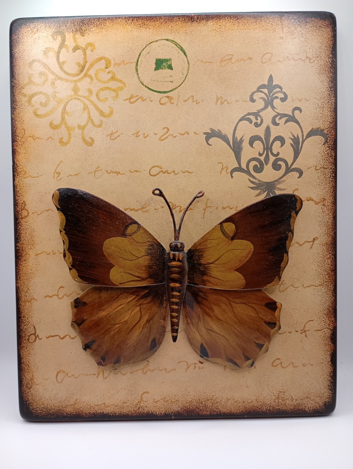 Butterfly Home Decor Sign 10″ Long 8″ Wide Hanging Butterfly Metal Sign Gift Her