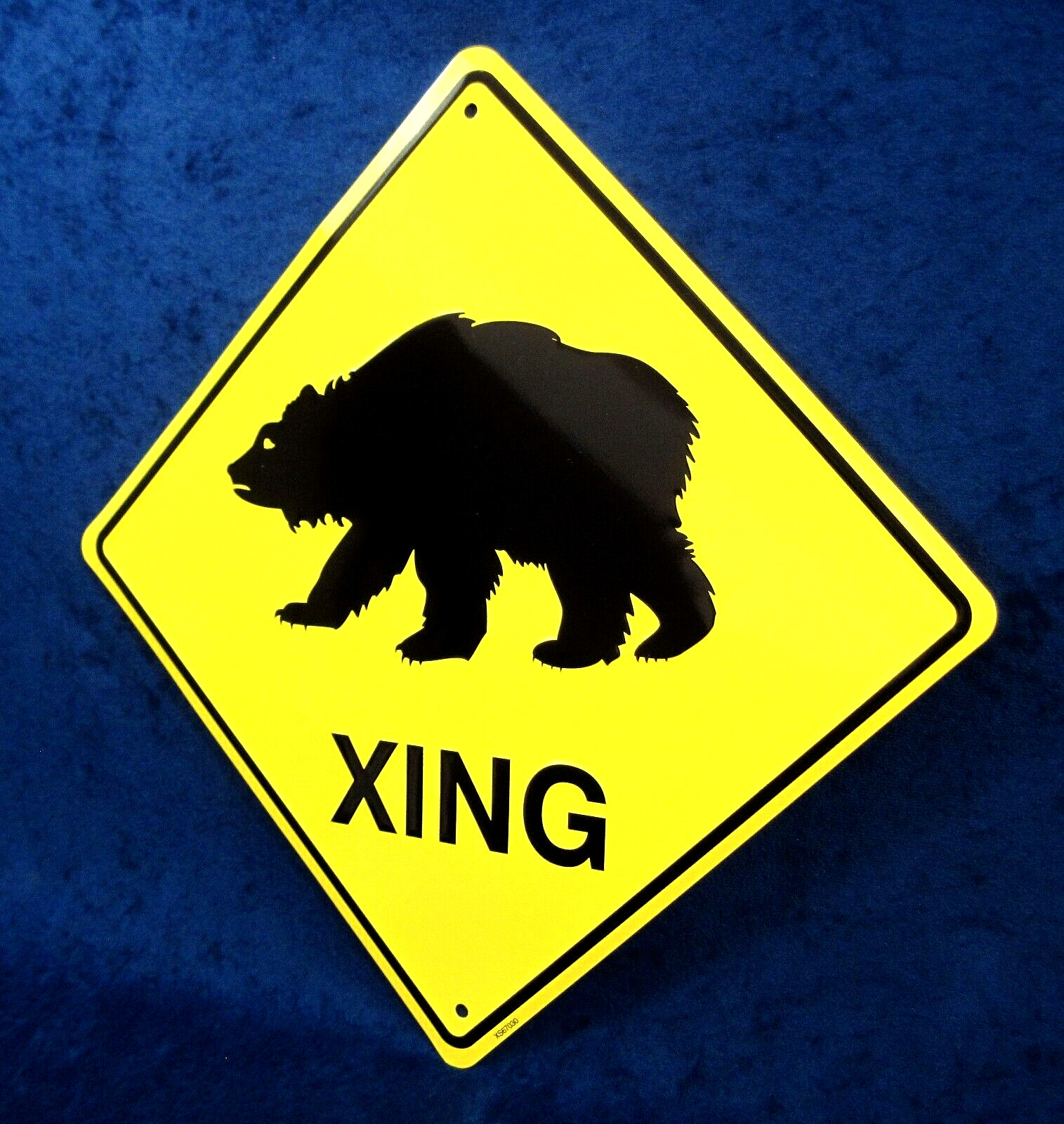 BEAR Xing – *US MADE* Embossed Metal Sign – Yard Man Cave Garage Shop Bar Décor