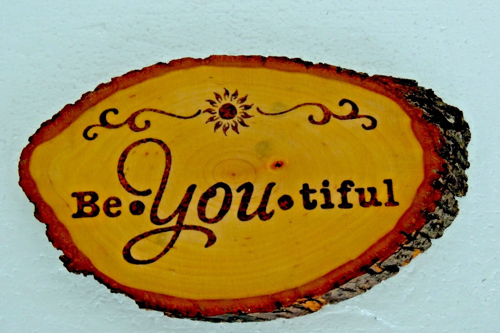 ~Beautiful ~ Plaque Hand Made Wood GREAT PRESENT 9.5 X 5.5 INCH