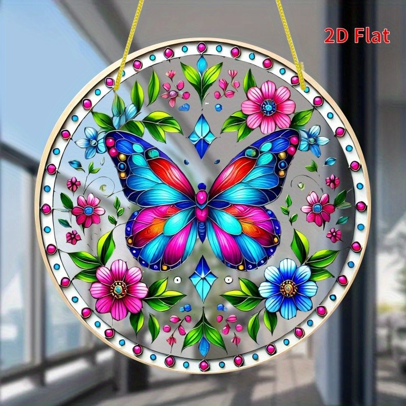 Butterfly Suncatcher – Elegant Window Hanging Decor Lightweight Acrylic Decor