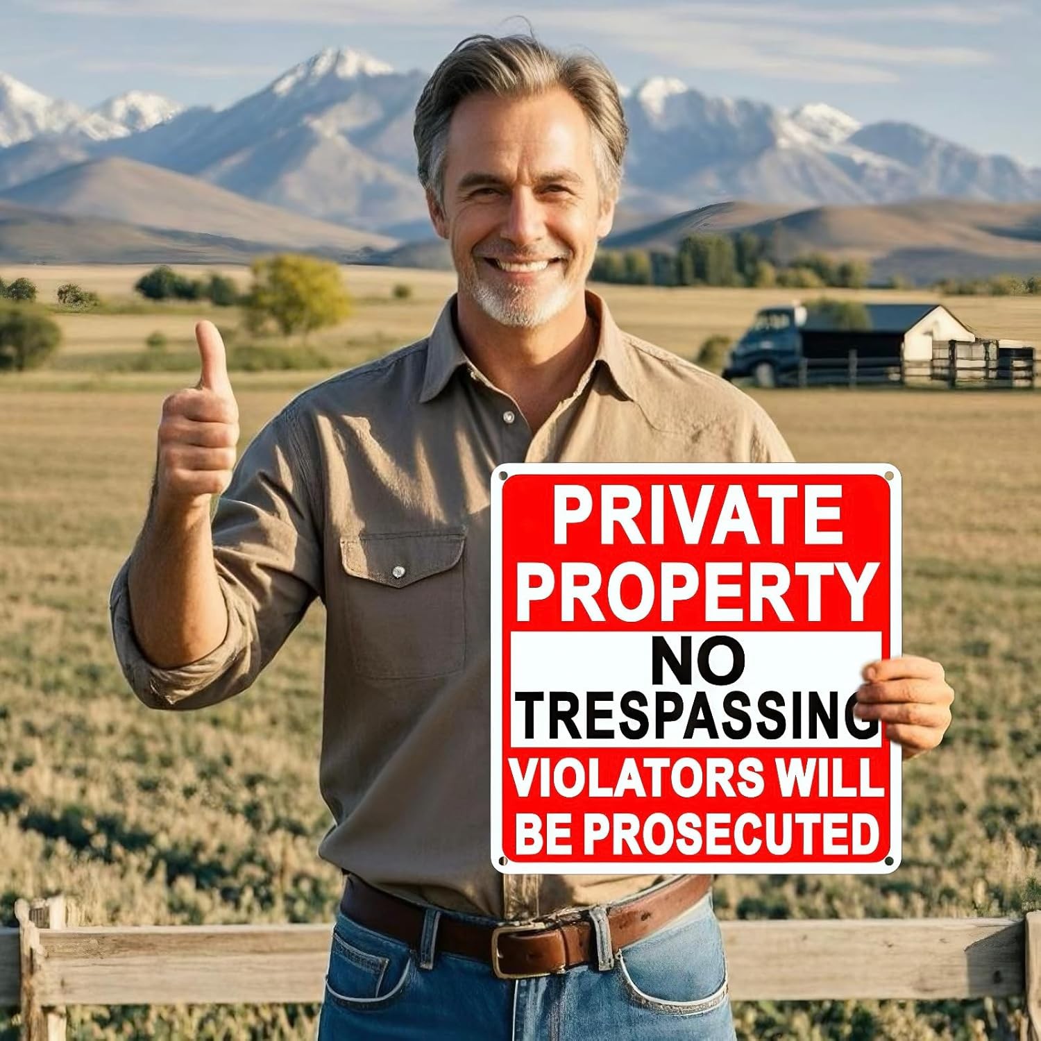 4 Pack Large No Trespassing Signs 9.5 x Inches, Red, white and black