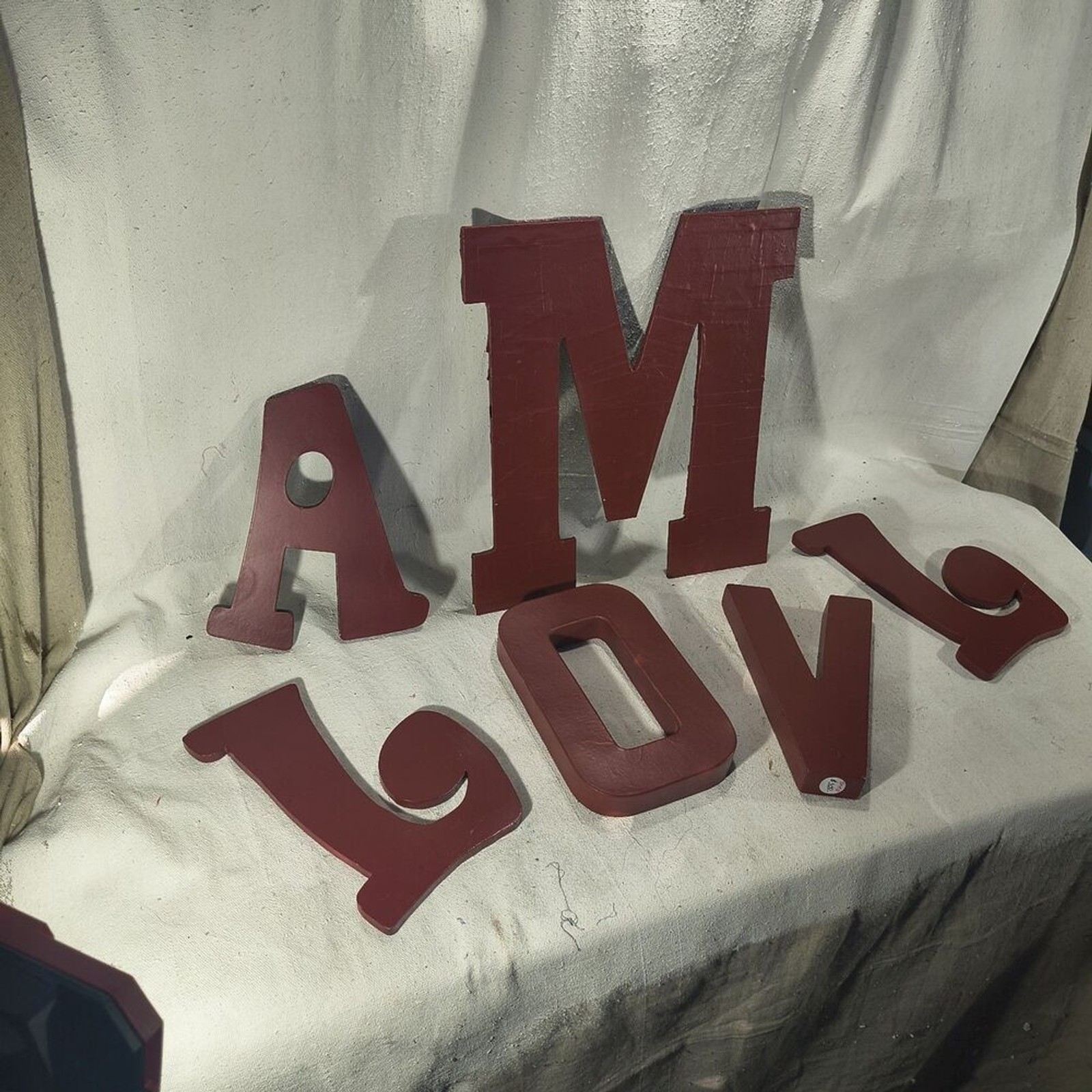 Display Letters In Sizes From 18″ To 5.25″ Variety of 22 different Letters