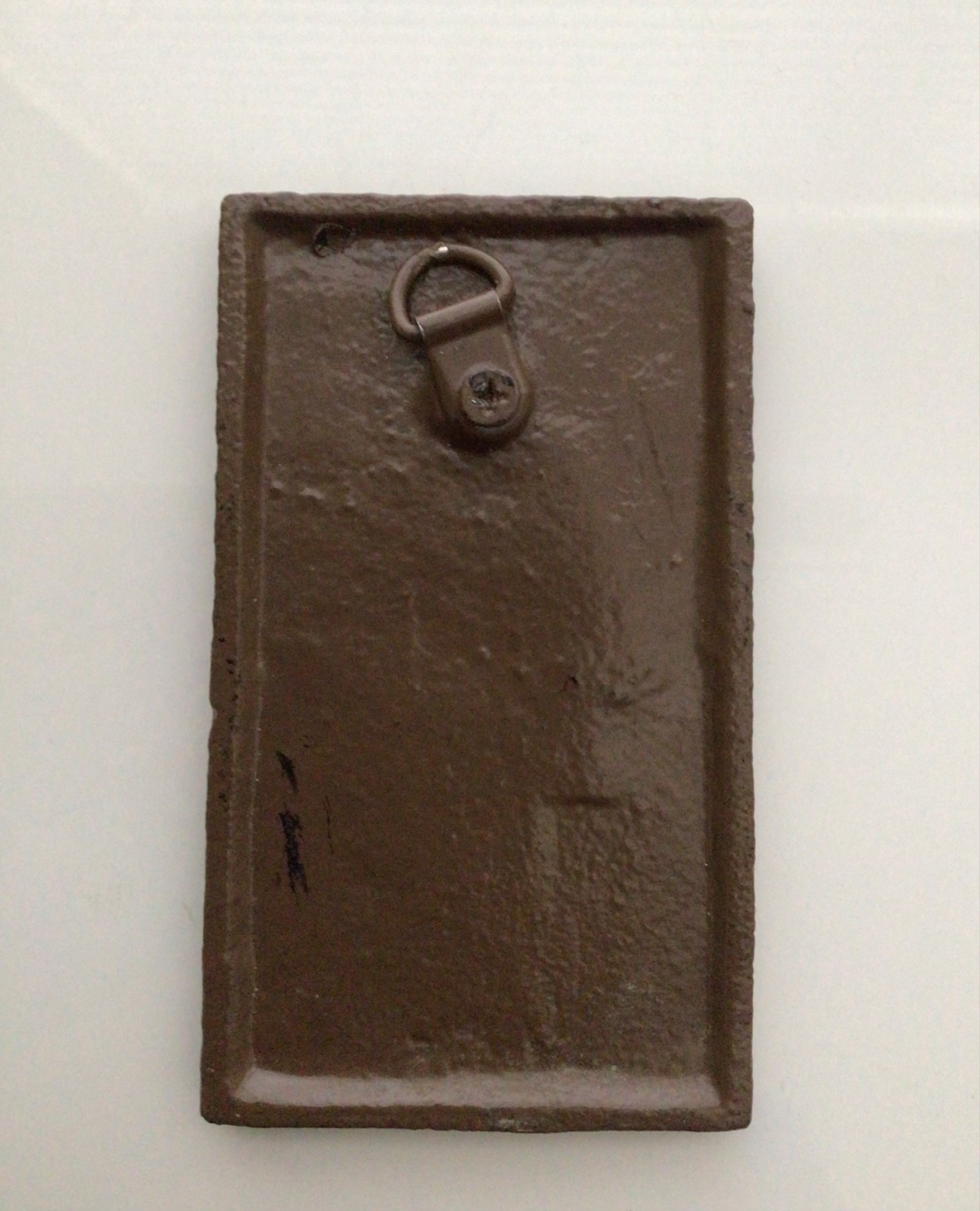 Cast Iron Antique Style Female Woman Girl Door Plaque Bathroom Wall Sign