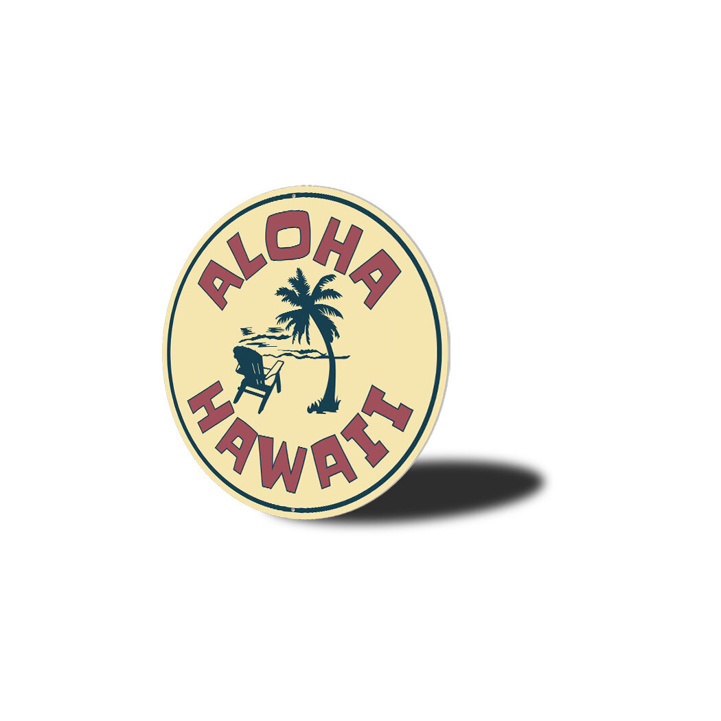 Aloha Hawaii Metal Sign