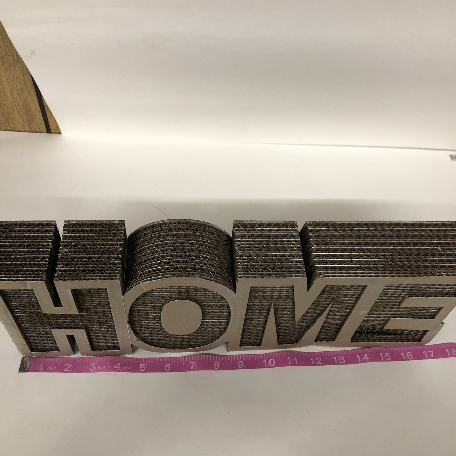 LED Light Paper Marquee Letter Decor HOME big 3D Display Brown Battery Operated