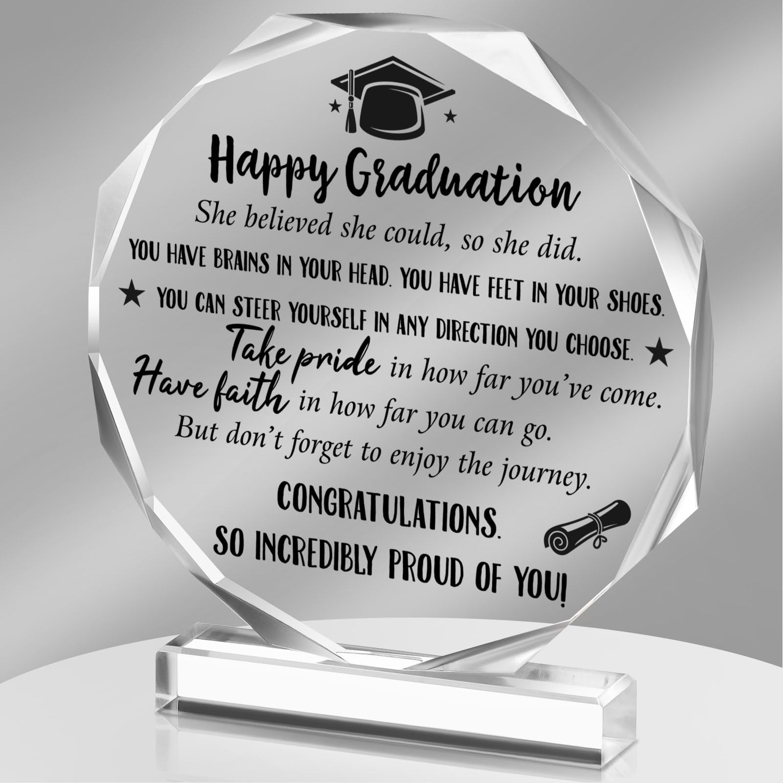 2026 Graduation Christian Inspirational Acrylic Gifts for Women Her Him Colle…