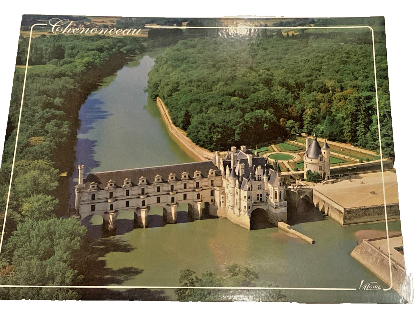 Laminated French Landmark Poster Chateau de Chenonceau 9″ x 12″ Castle France