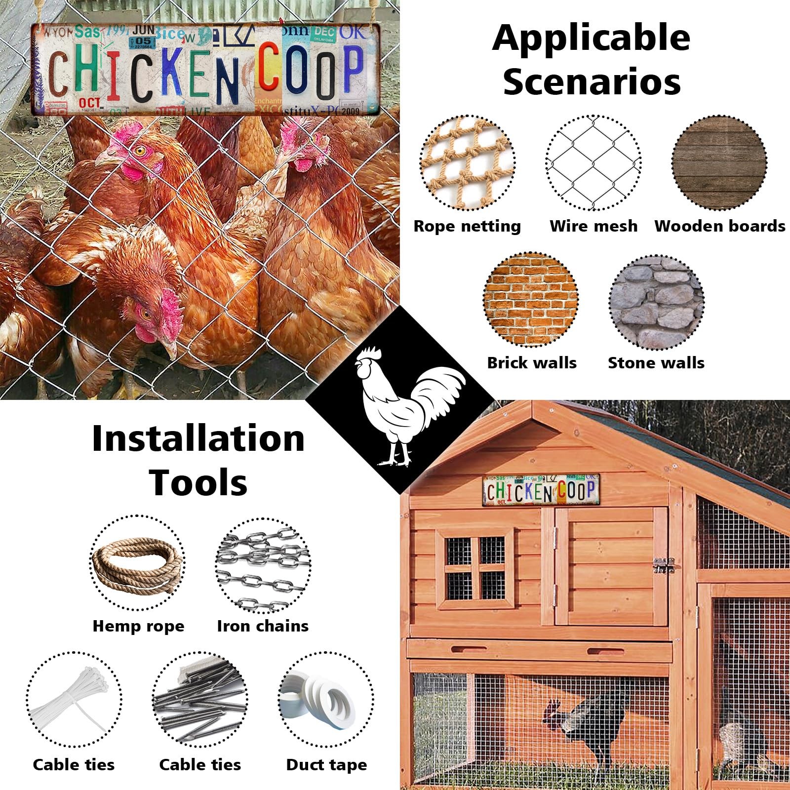 Funny Chicken Gifts Coop for Chicken Lovers Rooster Room Decor