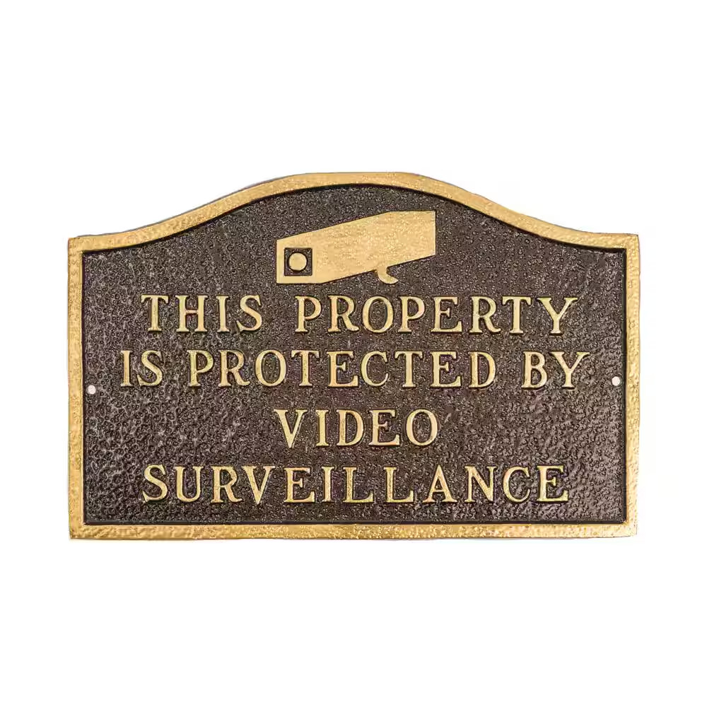 This Property Is Small Statement Plaque – Hammered Bronze