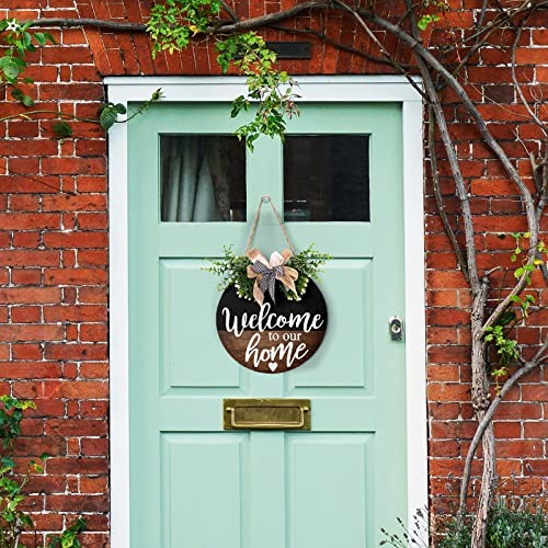 Welcome To 12X12inches Wood To Our Home 1.0 Count Rustic Farmhouse