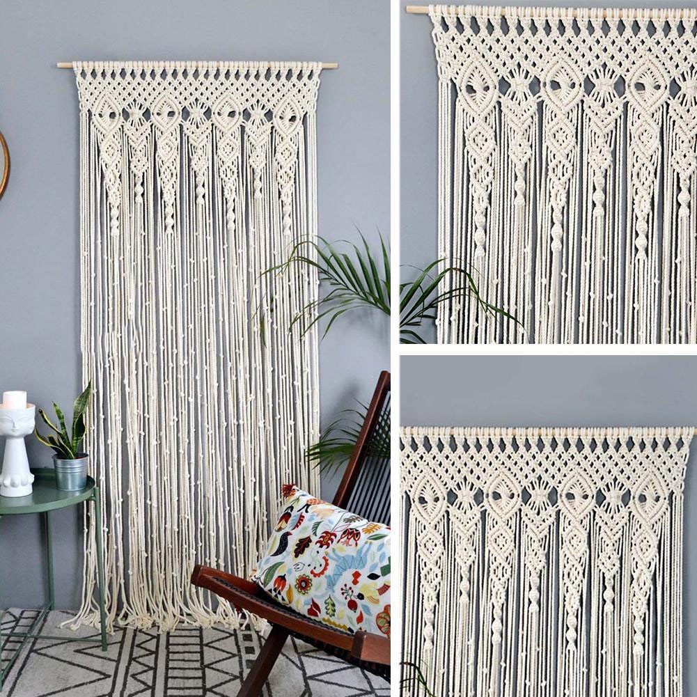 Artistic Woven Door Curtain for Special Events and Home Decoration 100 200cm