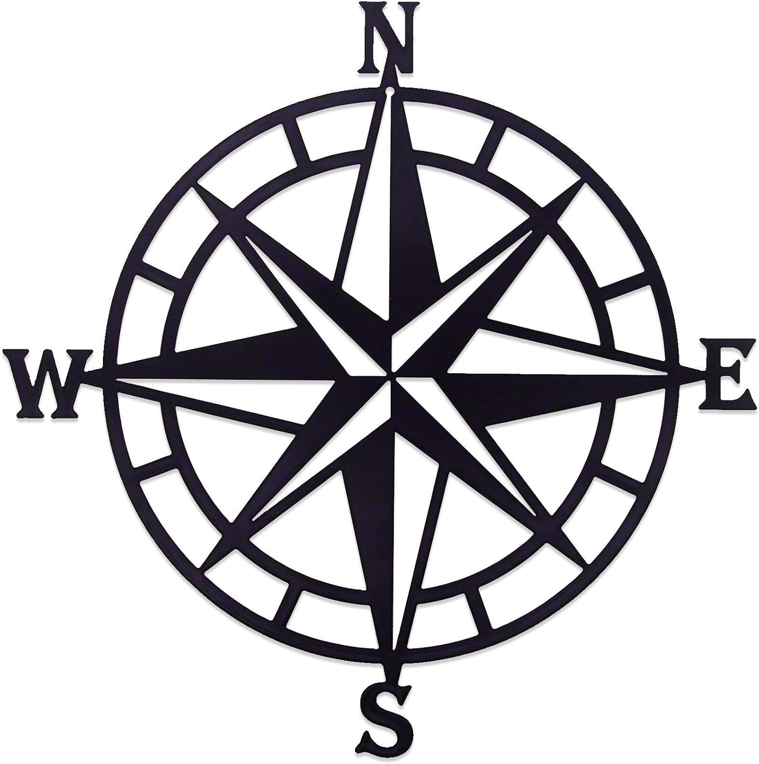 Lightweight 11″ Nautical Compass for Indoor/Outdoor Wall Art – Easy to Install