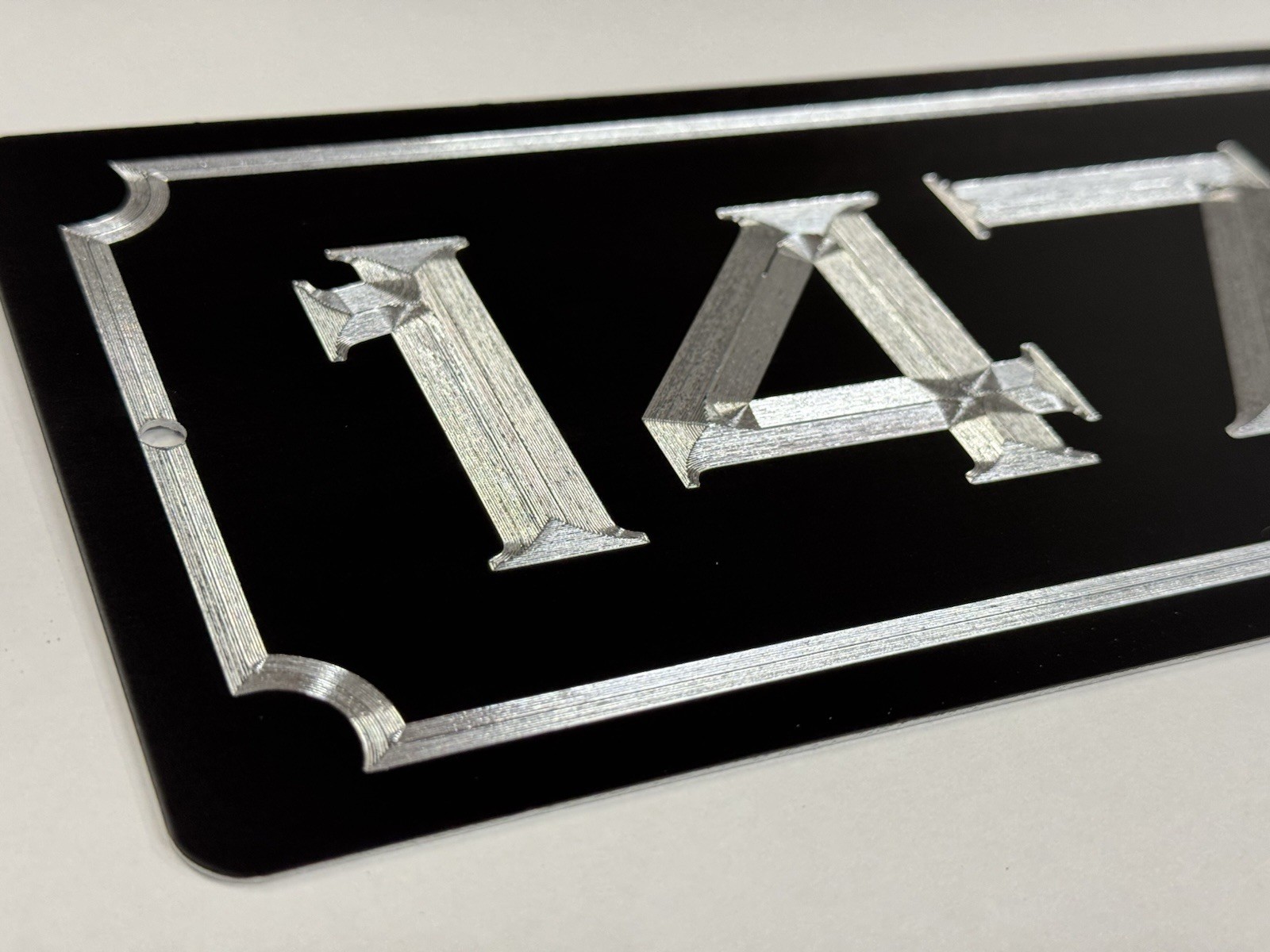 Engraved Personalized Custom House Home Number Street Address Metal 14×5 Sign