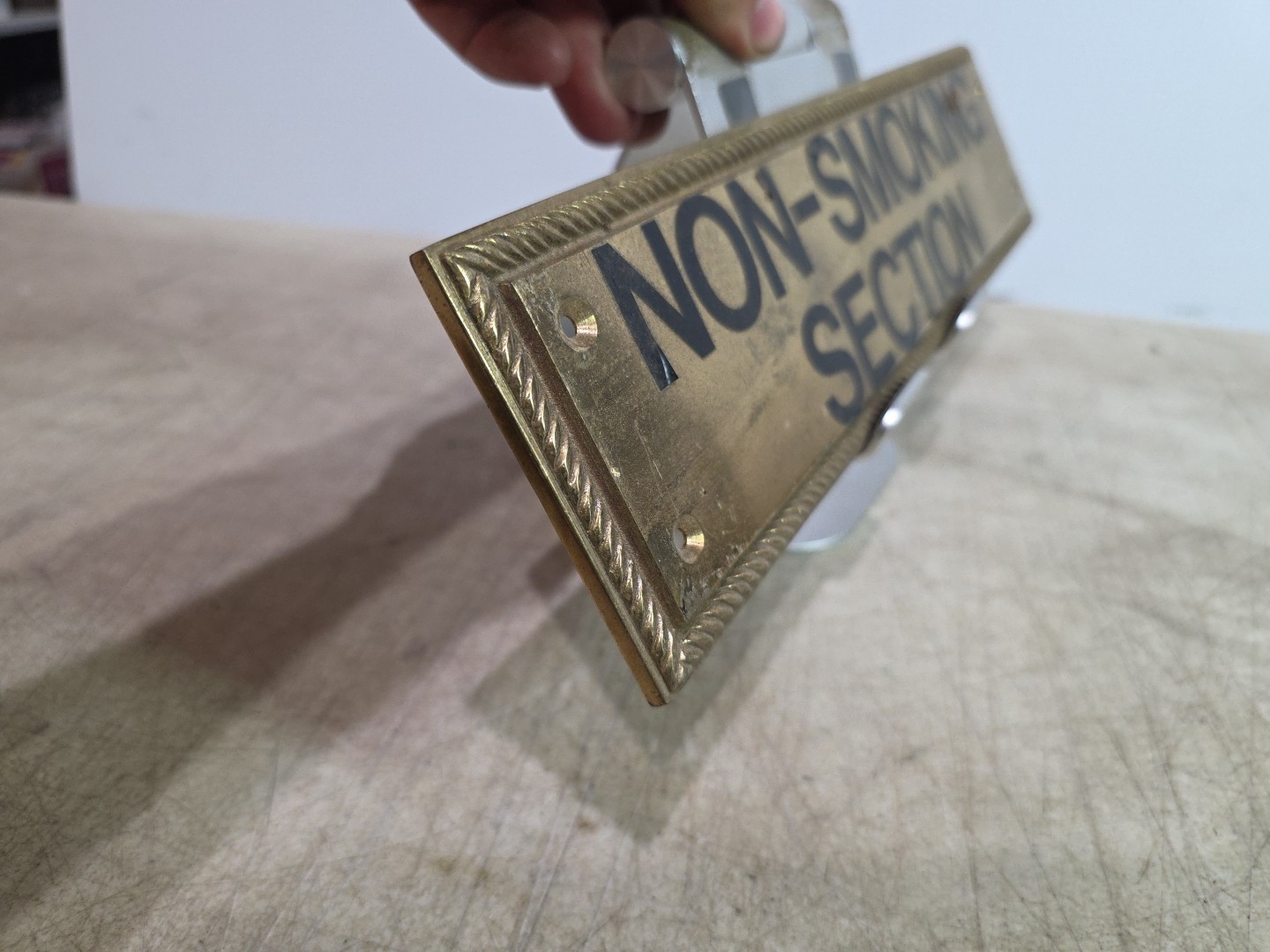 Solid Brass Door or Wall Sign Plaque 12″ X 3″ X 1/4″ PLAIN