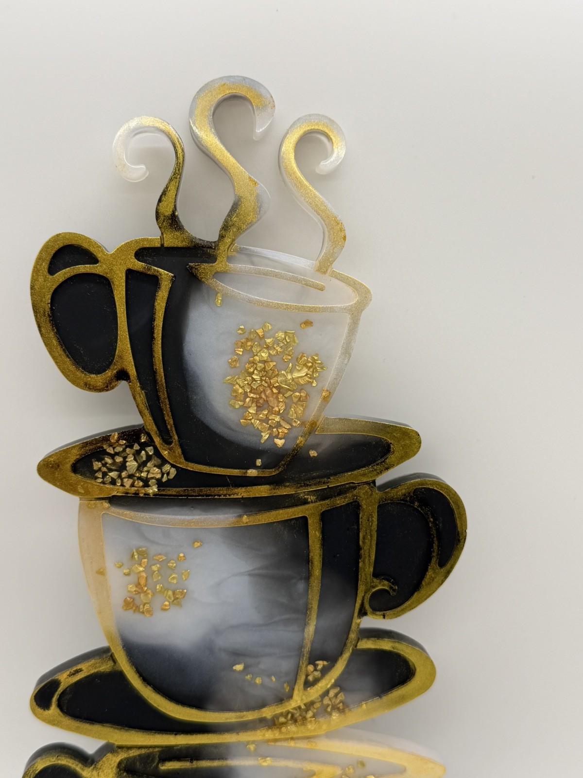 Coffee Cups Stacked resin Wall Art Coffee House