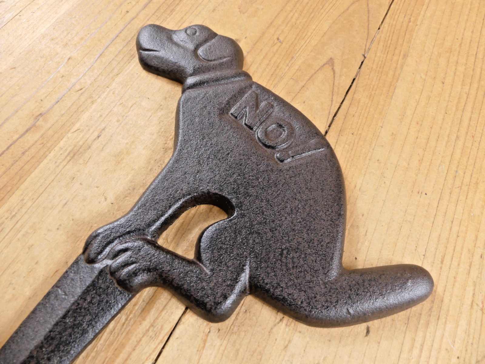 3 No Pooping Dog Yard Sign Cast Iron Rustic Large Stop 12 1/2″ X 9 1/4″ Ground