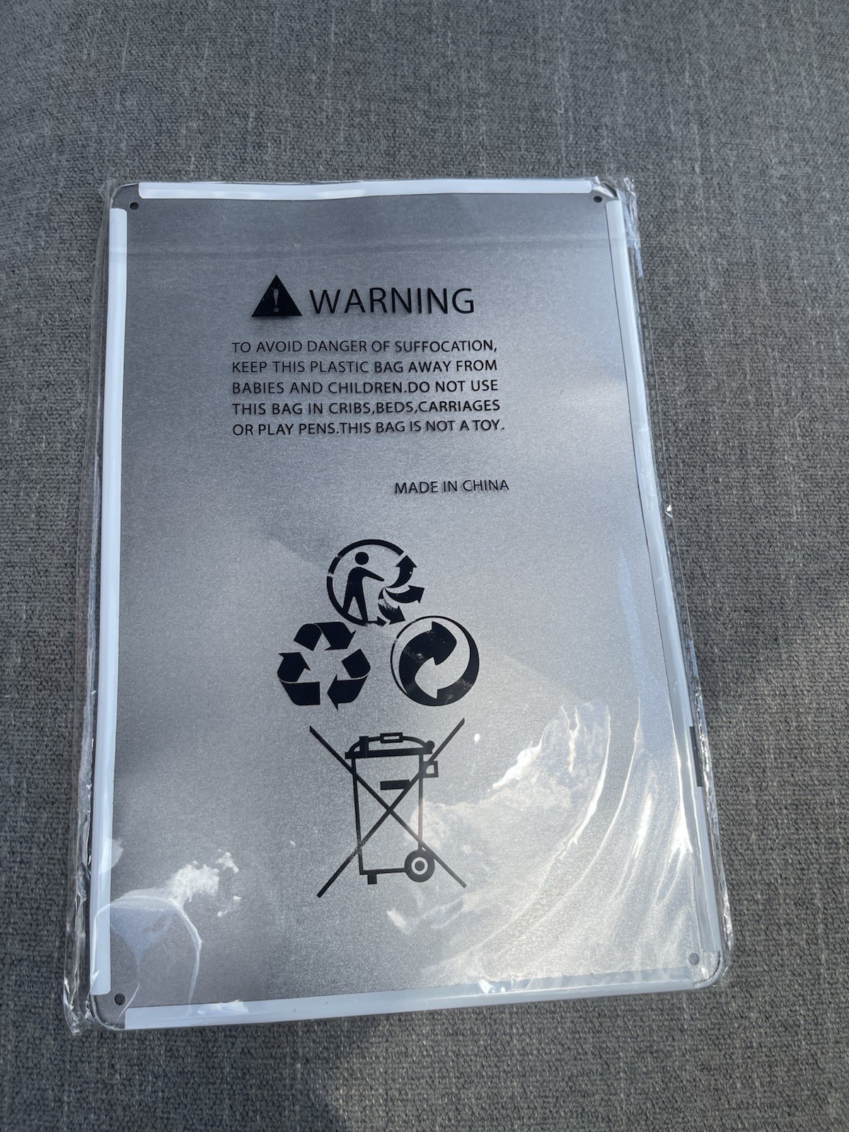 Multicolor Metal Inspirational Quote Wall Sign, Rectangle, Hanging Vertical