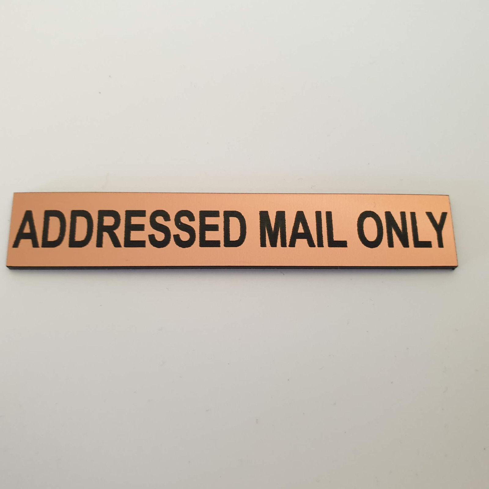 Addressed Mail Only Sign for Mailbox Letter Box 30 Colours 7 Small Medium Sizes