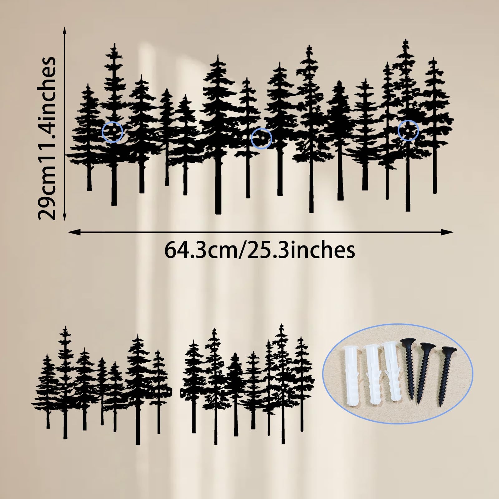 Metal Pine Tree Wall Art Decor Nature Home Decor Cedar Trees Metal Sign Wall …