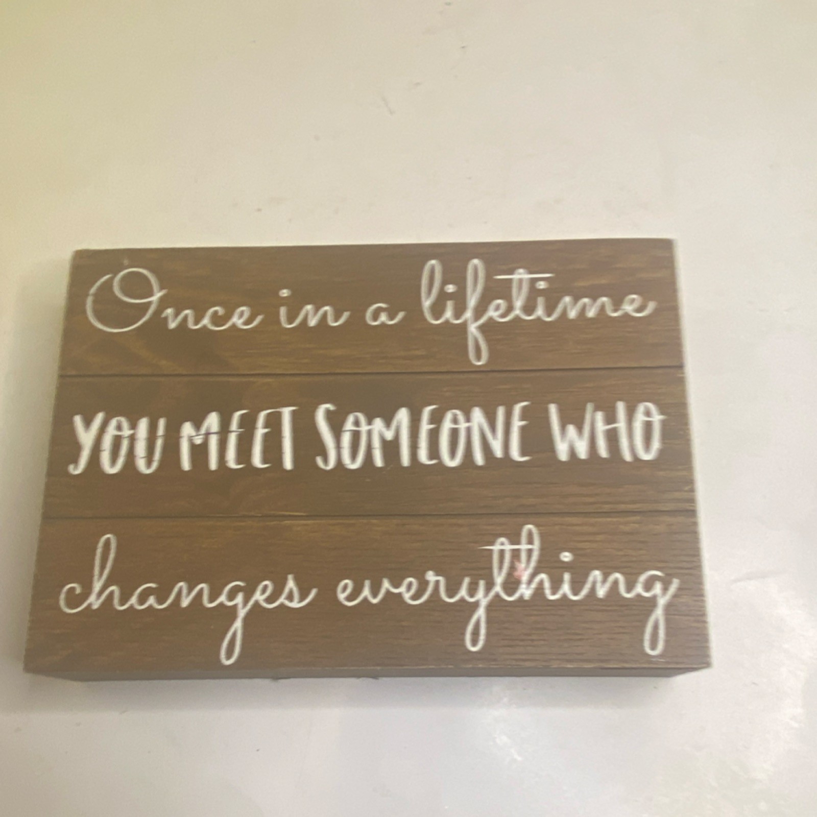 Nielsen Bainbridge Group Wood Inspirational Quote Plaque Brown/White Medium 10×7